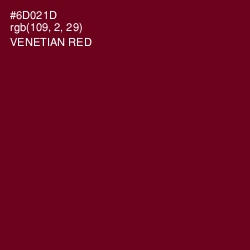 #6D021D - Venetian Red Color Image